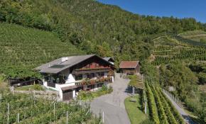 Luftaufnahme: Bognerhof in Riffian, Südtirol