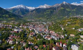 Luftfoto: Meran mit Texelgruppe